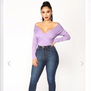 Allison Over The Shoulder Sweater